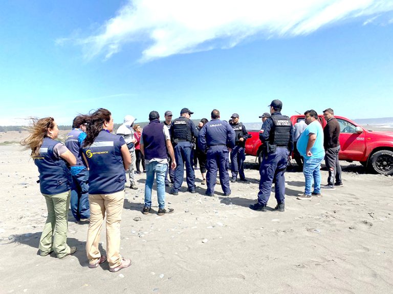 Cinco detenidos por extraer moluscos