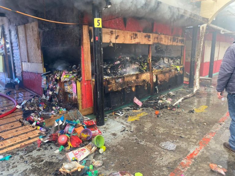 Incendio afectó a feria artesanal de Iloca