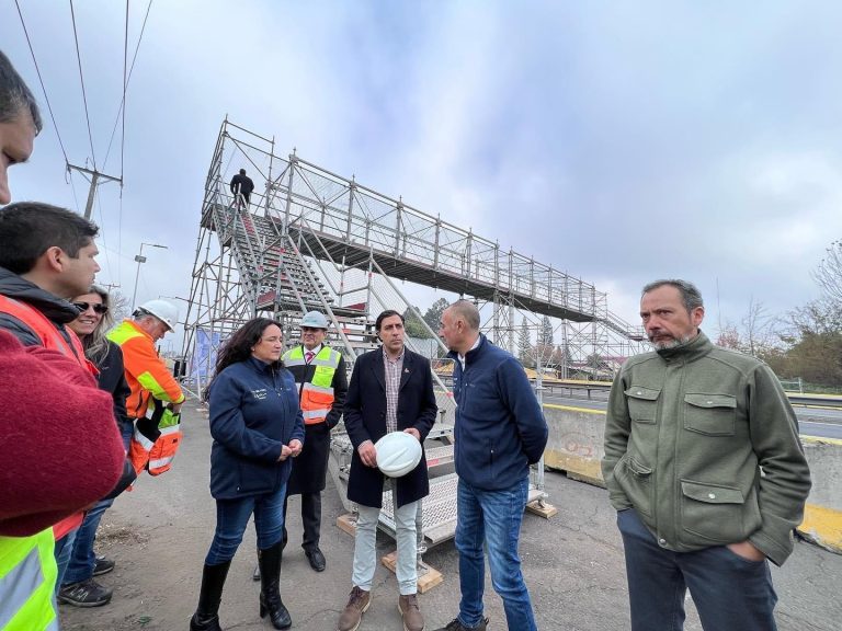 Habilitan pasarela peatonal “provisoria” en reemplazo de estructura dañada por camión