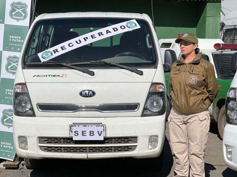 Carabineros recuperó más de mil vehículos en el último año y medio