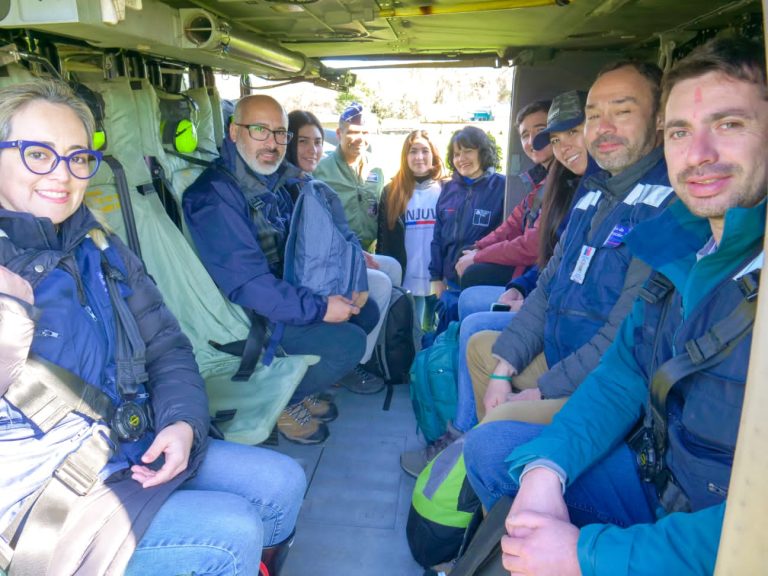 Zonas aisladas: Equipos que aplican la ficha FIBE son trasladados en helicóptero