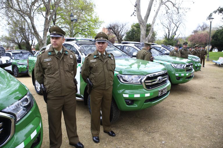 Gobierno entrega 25 vehículos a Carabineros del Maule