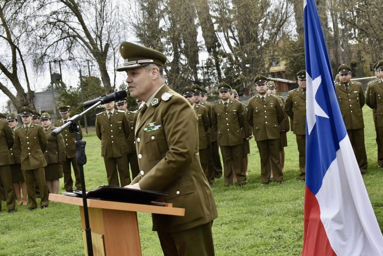 Coronel Óscar Muñoz Vásquez dejó la prefectura de Carabineros Curicó