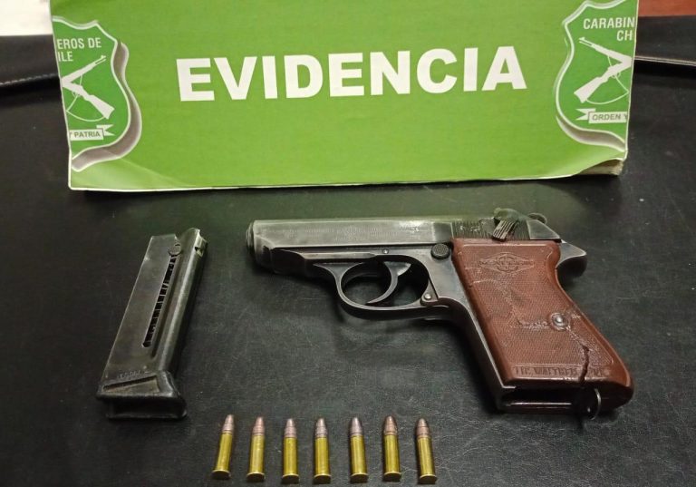 Detenido conductor ebrio y con arma de fuego