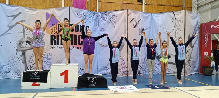 Curicana destaca en circuito nacional de gimnasia rítmica