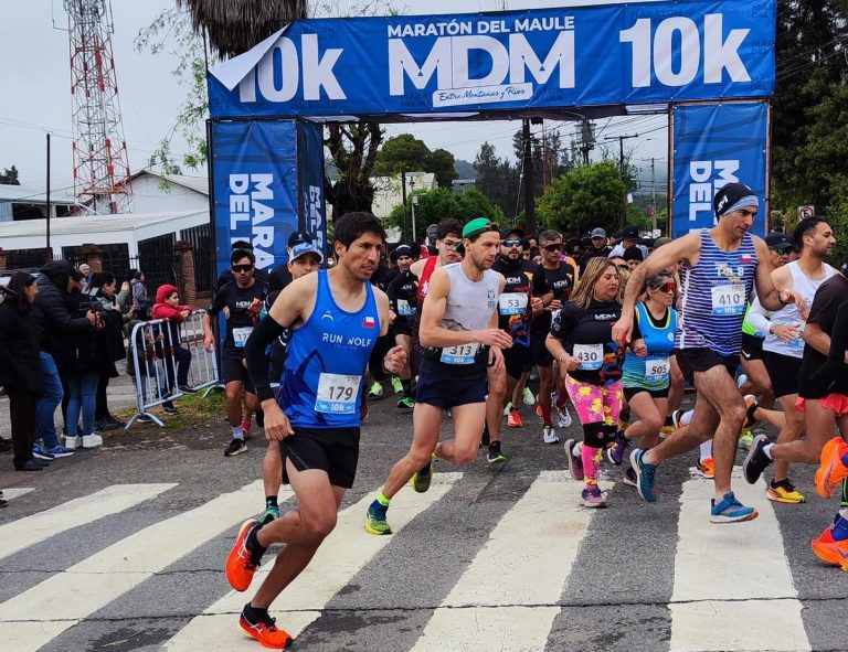 Moraima Jofré y Ricardo Barrientos ganan la segunda edición del Maratón del Maule
