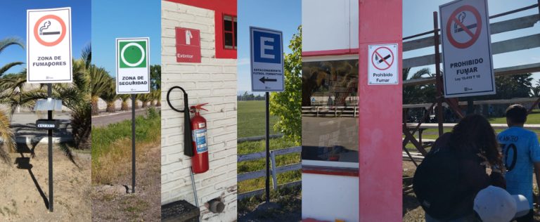 Instalan nueva señalética en Santa Cristina