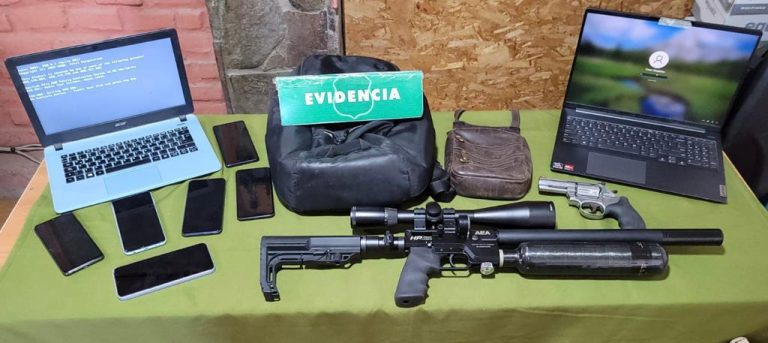 Carabineros detuvo a cuatro hombres fuertemente armados