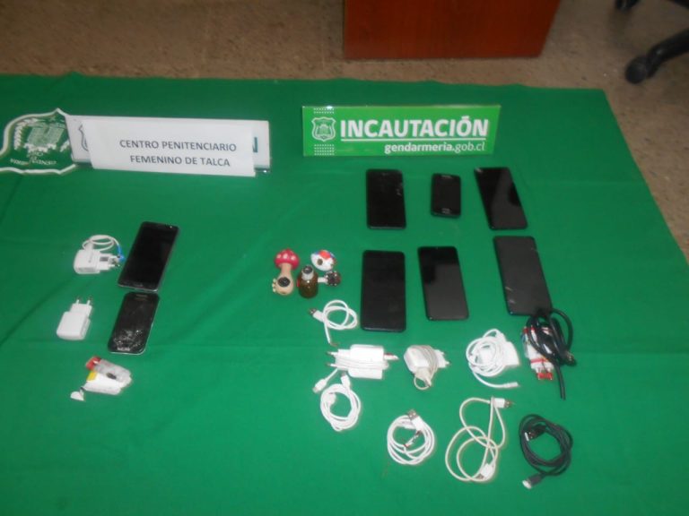 Allanan ocho recintos carcelarios en el Maule incautando gran cantidad de elementos prohibidos