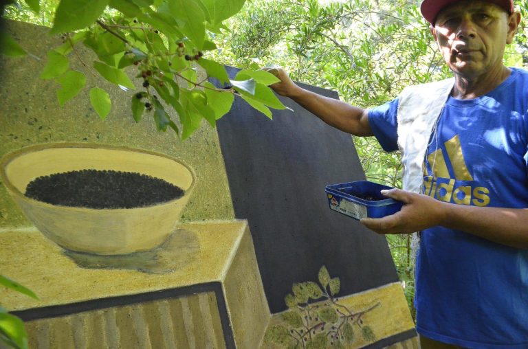 El arte de pintar con elementos naturales