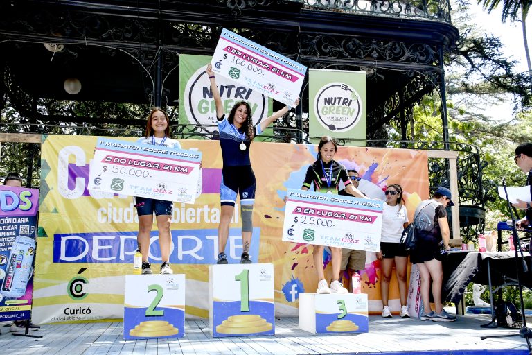 Exitosa primera maratón de patín carrera en Curicó