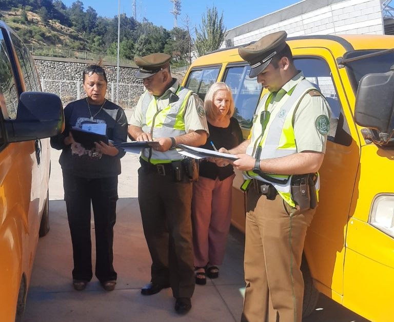 Recalcan optar por transporte escolar que cuente con sello otorgado por Carabineros