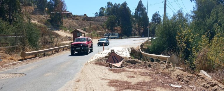 Ruta Piedra del Lobo sigue deteriorada tras las inundaciones del invierno pasado