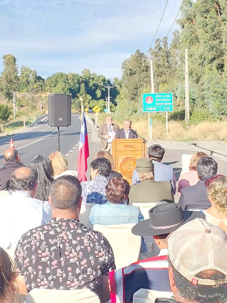 Inauguraron esperado tramo de  la ruta J-25 El Manzano de Teno