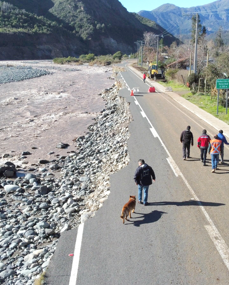 Inician obras de reposición en el Km 32 de la ruta J-55