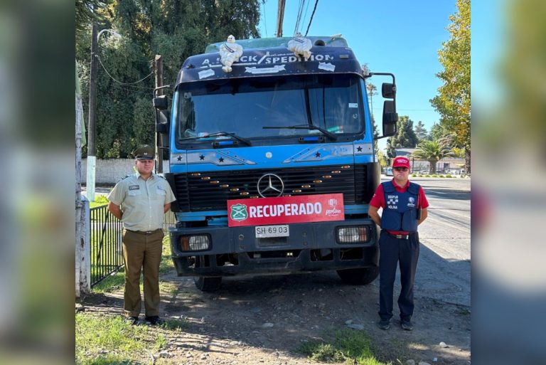 Alerta desde pórtico permite detectar camión con encargo