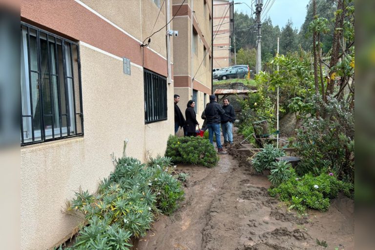 Precipitaciones generan inundaciones en calles y departamentos de Constitución