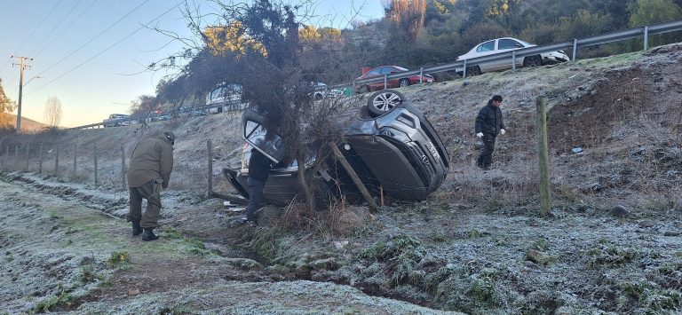Seguidilla de accidentes de tránsito en camino que conduce a Los Queñes