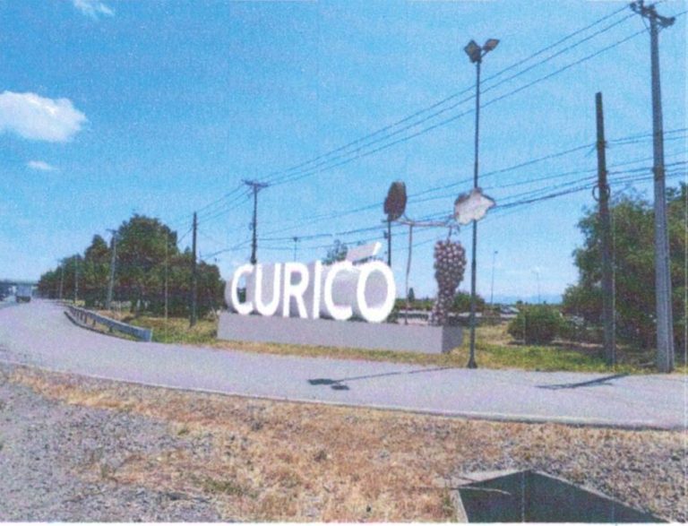Se vienen obras de letrero de bienvenida para Curicó