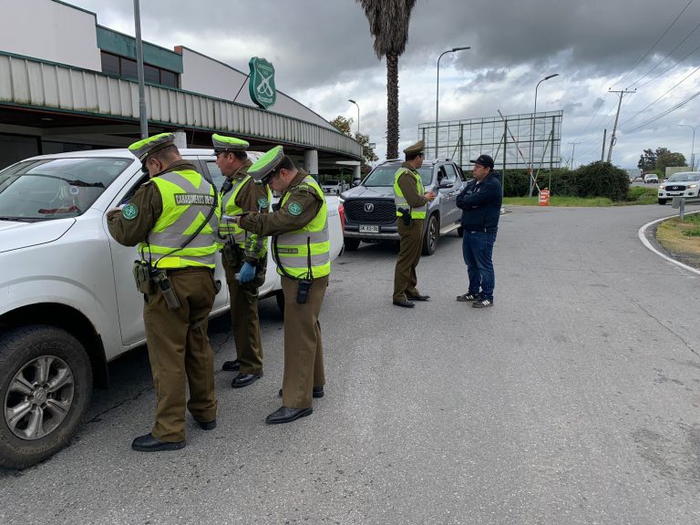Intenso control en Ruta 5 Sur ante fin de Fiestas Patrias