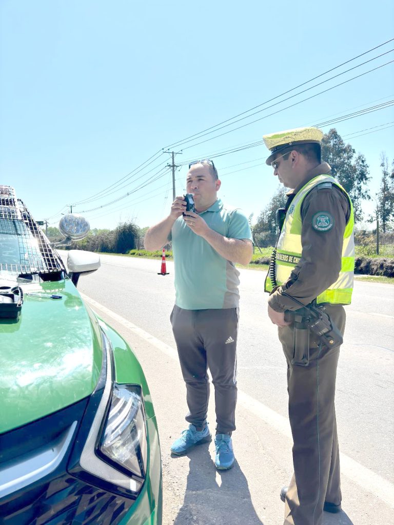 Carabineros llama a conductores  a desplazarse con precaución
