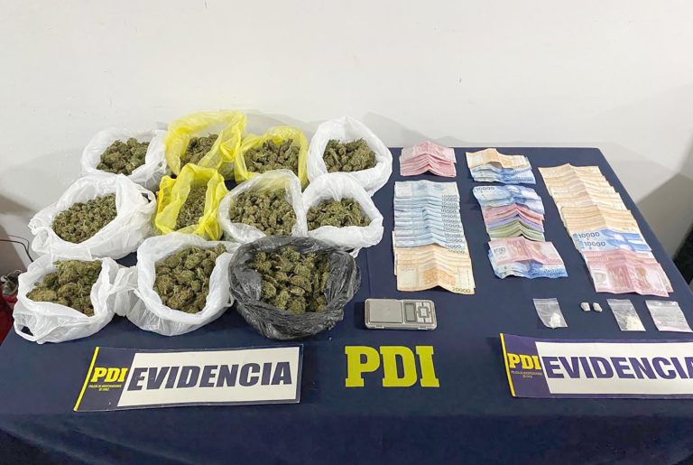 Curicó: Identifican puntos de venta y acopio de droga