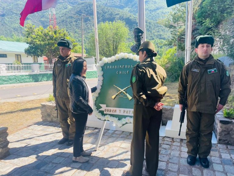 Realizaron homenaje a mártir del ataque terrorista a retén Los Queñes