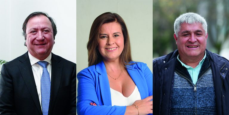 Tres candidatos aspiran al sillón municipal en la comuna de Talca
