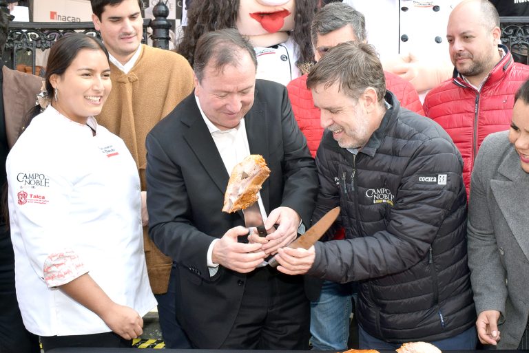Realizan lanzamiento de la  Fiesta del Chancho de Talca