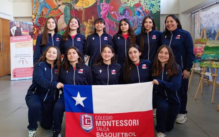 Equipo de básquetbol femenino del Colegio Montessori de  Talca está representando  a Chile en Hungría