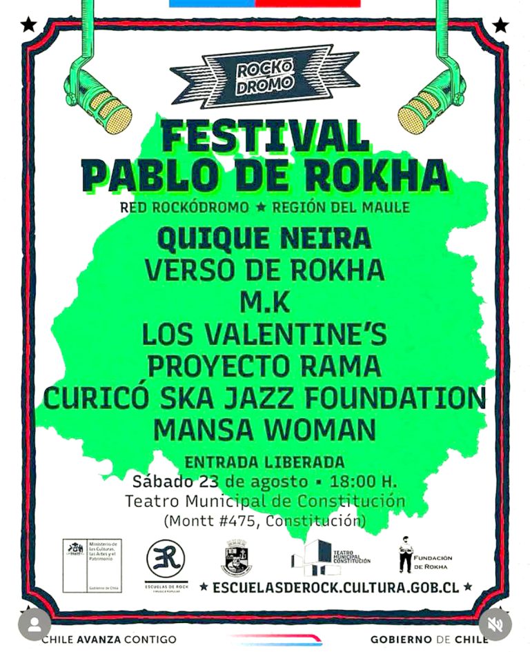 El sábado se realiza 15° edición del Festival Pablo de Rokha