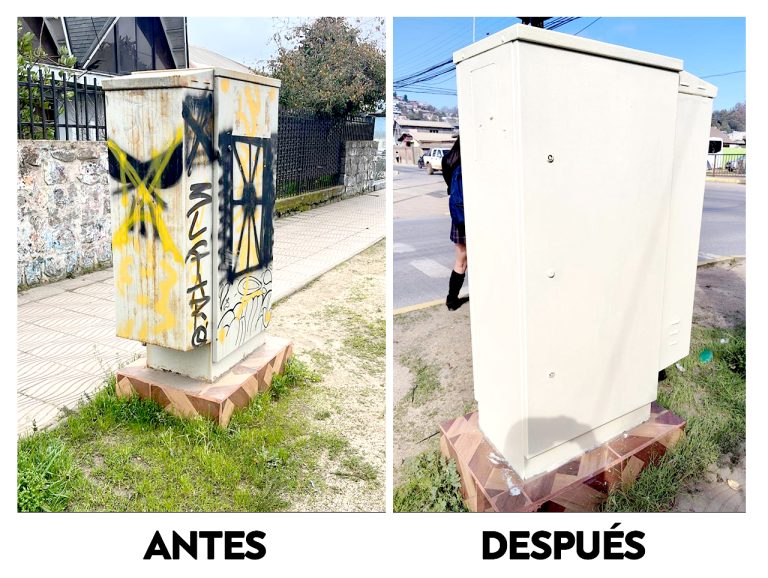No más rayados ni grafitis: Municipio de Constitución  refuerza acciones para  recuperar espacios públicos