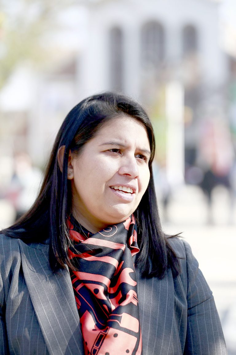 “El Maule es mi región. Soy nacida  y criada en Chanco, estudié en Cauquenes y voy a dejar los pies  en la calle para que me elijan como  su representante en el Senado”