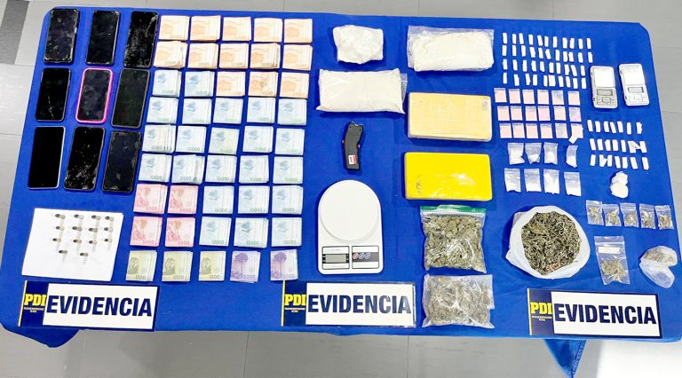 Cinco sujetos en prisión preventiva y 18 domicilios allanados en operativo: más de $80 millones en drogas