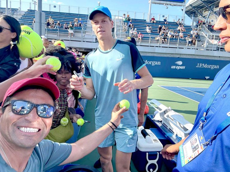 “Es extraordinario para uno que   ama el tenis estar en el US Open”