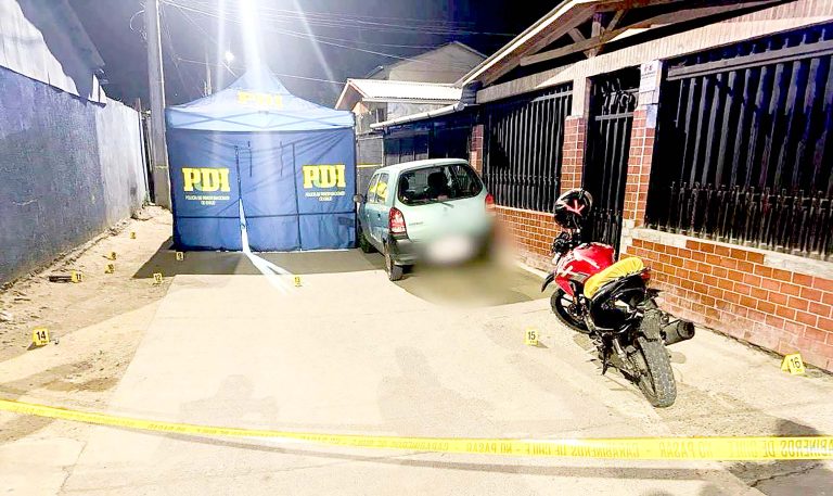 Joven de 29 años muere acribillado a balazos en populoso sector de Talca