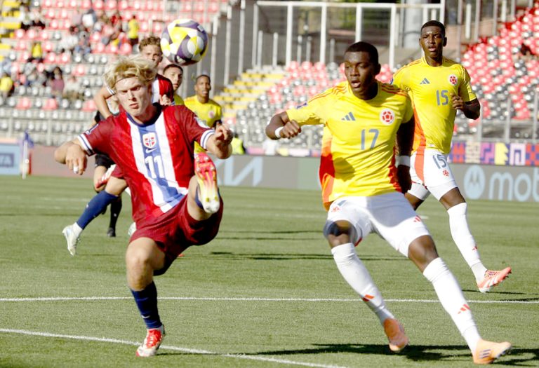 Pese a jugar de local en Talca, Colombia  no pudo derribar el “murallón” noruego