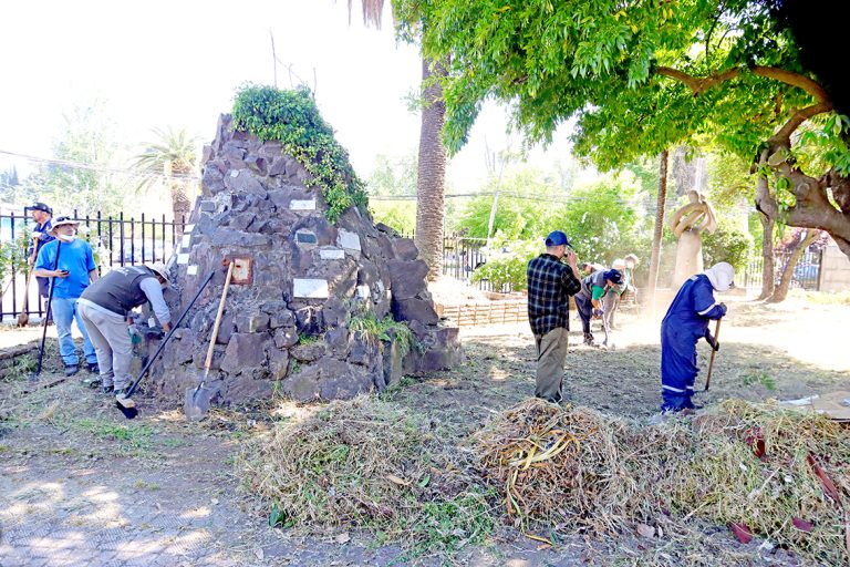 Trabajo colaborativo permitió mejorar el paisaje en la Iglesia San Francisco