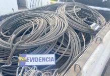 Logran recuperar cerca  De 22 toneladas de  Cable de cobre robado