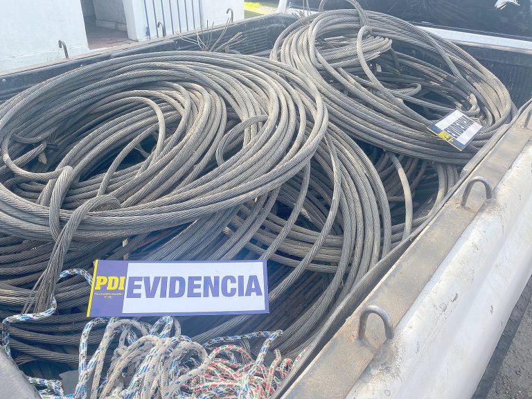 Logran recuperar cerca  De 22 toneladas de  Cable de cobre robado