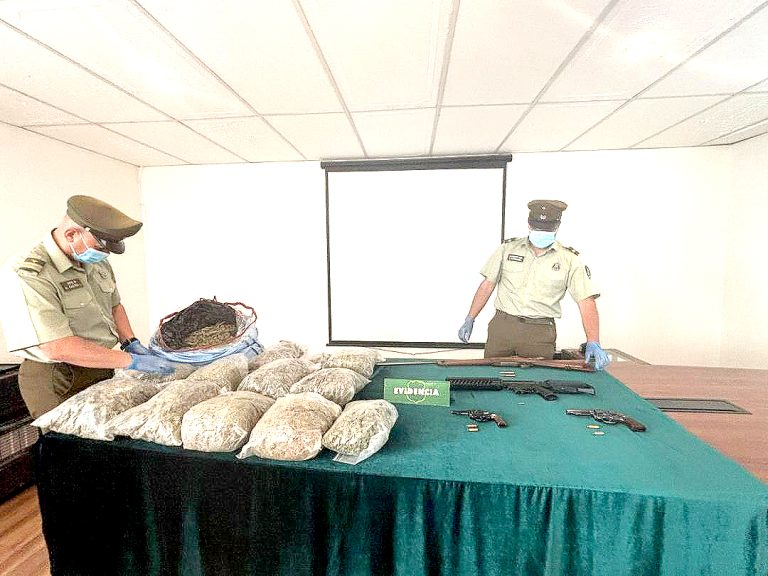 Prisión preventiva para banda que  portaba drogas y armas de fuego